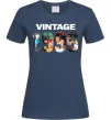 Жіноча футболка Vintage фото з датою Темно-синій фото