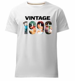 Мужская премиум футболка Vintage фото з датою