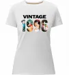 Жіноча преміум футболка Vintage фото з датою Білий фото