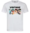 Чоловіча футболка Vintage фото з датою Білий фото
