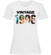 Жіноча футболка Vintage фото з датою Білий фото