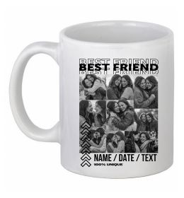 Чашка керамическая Best friend колаж персоналізований