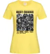 Жіноча футболка Best friend колаж персоналізований Лимонний фото
