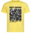 Чоловіча футболка Best friend колаж персоналізований Лимонний фото
