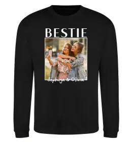 Свитшот Bestie іменні Черный фото