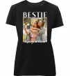 Жіноча преміум футболка Bestie іменні Чорний фото