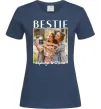 Жіноча футболка Bestie іменні Темно-синій фото