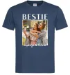Чоловіча футболка Bestie іменні Темно-синій фото