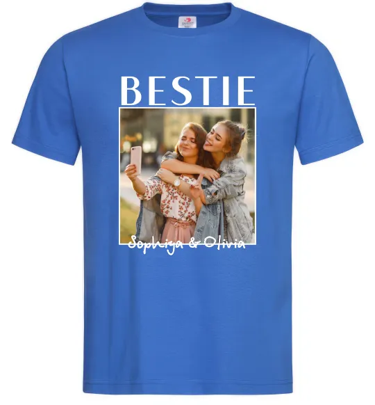 Чоловіча футболка Bestie іменні Яскраво-синій фото