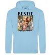 Чоловіча толстовка (худі) Bestie іменні Блакитний фото