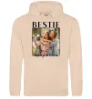 Жіноча толстовка (худі) Bestie іменні Пісочний фото