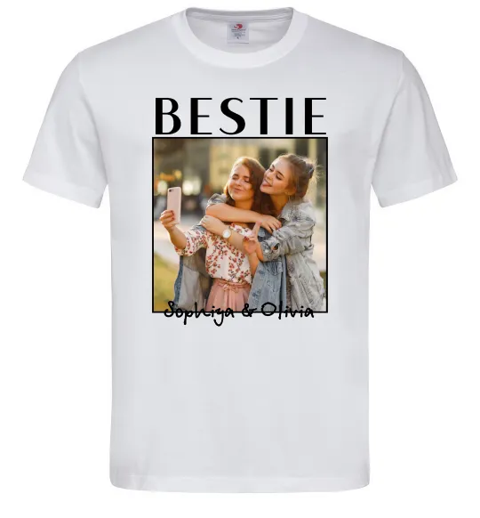 Чоловіча футболка Bestie іменні Білий фото
