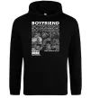 Жіноча толстовка (худі) Boyfriend Чорний фото