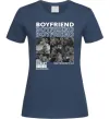 Жіноча футболка Boyfriend Темно-синій фото