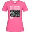 Жіноча футболка Boyfriend Яскраво-рожевий фото