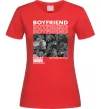 Жіноча футболка Boyfriend Червоний фото