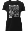 Жіноча преміум футболка Boyfriend Чорний фото