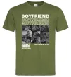 Чоловіча футболка Boyfriend Оливковий фото