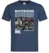 Чоловіча футболка Boyfriend Темно-синій фото