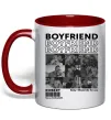 Чашка з кольоровою ручкою Boyfriend Червоний фото