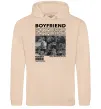 Чоловіча толстовка (худі) Boyfriend Пісочний фото