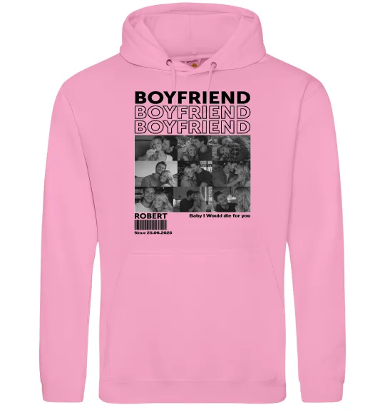 Жіноча толстовка (худі) Boyfriend Рожевий фото