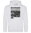 Жіноча толстовка (худі) Boyfriend Сірий меланж фото