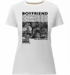 Жіноча преміум футболка Boyfriend Білий фото
