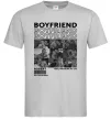 Чоловіча футболка Boyfriend Сірий фото