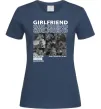 Жіноча футболка Girlfriend Темно-синій фото