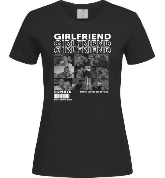 Жіноча футболка Girlfriend Чорний фото