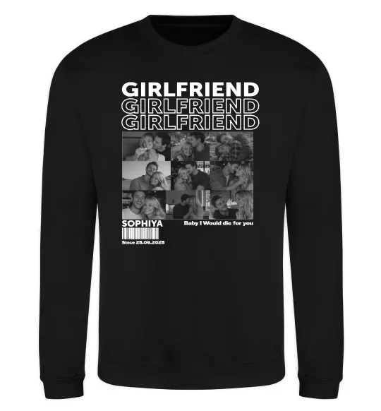 Свитшот Girlfriend Черный фото
