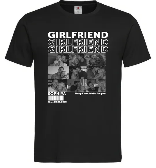 Чоловіча футболка Girlfriend Чорний фото