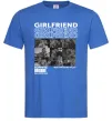 Чоловіча футболка Girlfriend Яскраво-синій фото