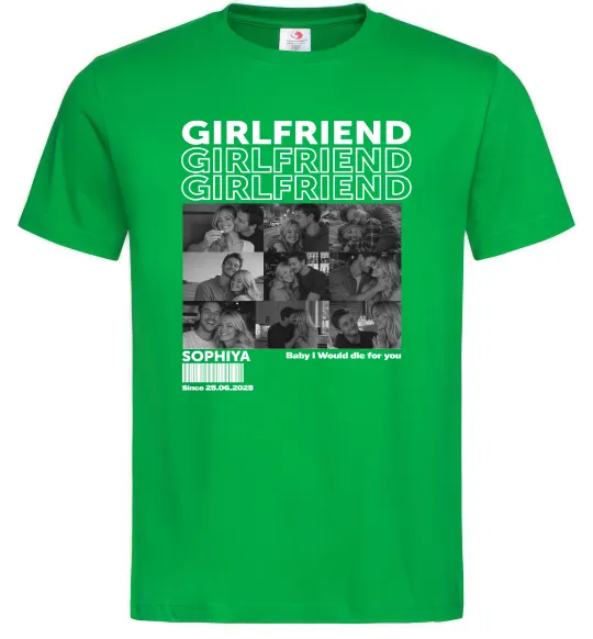 Чоловіча футболка Girlfriend Зелений фото