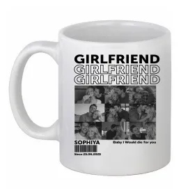 Чашка керамічна Only you колаж Білий фото