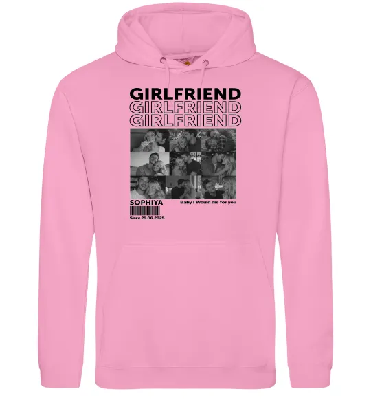 Жіноча толстовка (худі) Girlfriend Рожевий фото
