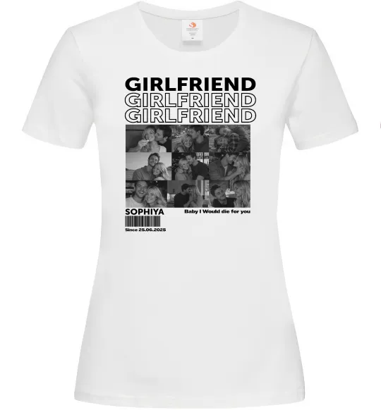 Жіноча футболка Girlfriend Білий фото