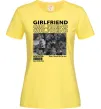 Жіноча футболка Girlfriend Лимонний фото