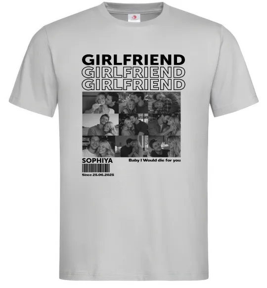 Чоловіча футболка Girlfriend Сірий фото