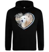 Чоловіча толстовка (худі) I love my dog Чорний фото