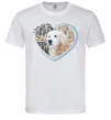 Чоловіча футболка I love my dog Білий фото