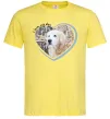 Чоловіча футболка I love my dog Лимонний фото