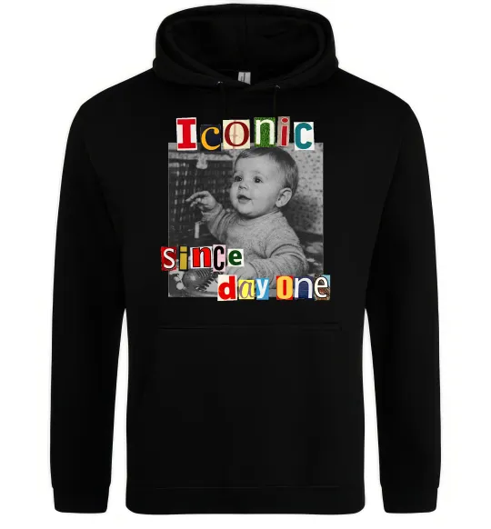 Жіноча толстовка (худі) Iconic since day one Чорний фото