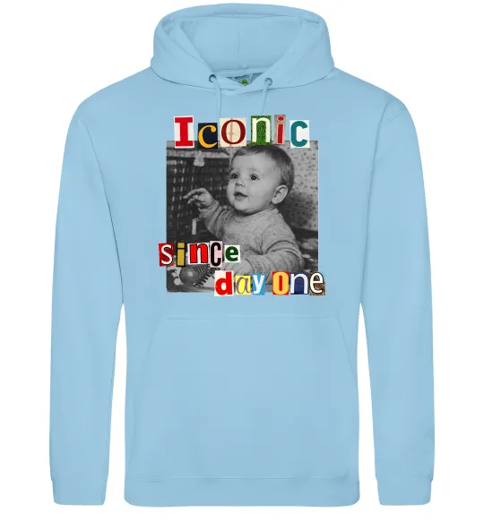 Жіноча толстовка (худі) Iconic since day one Блакитний фото