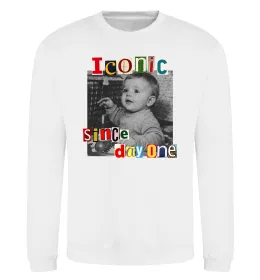 Свитшот Iconic since day one Белый фото