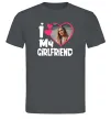 Чоловіча футболка I love my girlfriend photo Графіт Чоловіча футболка I love my girlfriend photo Графіт фото