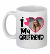 Чашка керамічна I love my girlfriend photo Білий фото