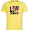 Чоловіча футболка I love my girlfriend photo Лимонний Чоловіча футболка I love my girlfriend photo Лимонний фото