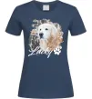 Жіноча футболка Фото тваринки з ім'ям Темно-синій фото